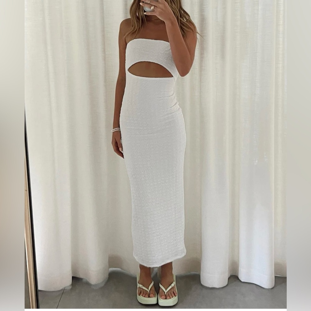 Princess Polly Strapless White Dress